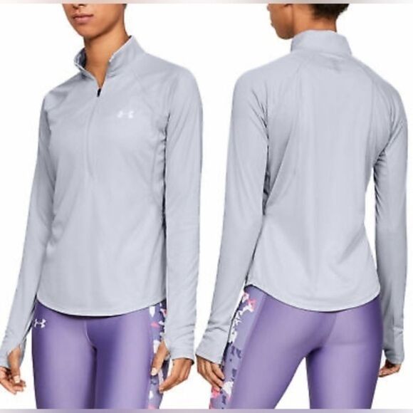 EUC Under Armour Heat Gear Women’s Speed Stride Half Zip Pull Over  - L - Picture 1 of 7